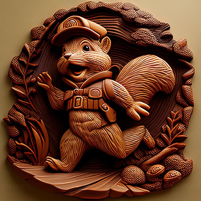 Characters st Nut from Chip and Dale rush to the rescue
